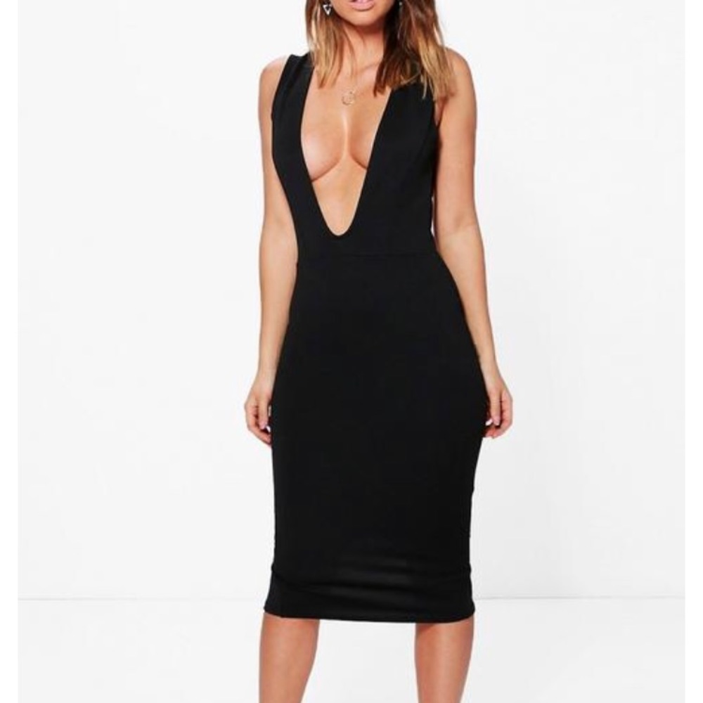 Boohoo Deep Plunge Dress